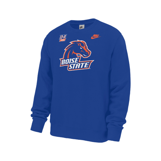 Boise State Broncos Men's Nike Fiesta Bowl 20th Anniversary Crewneck Sweatshirt (Blue)