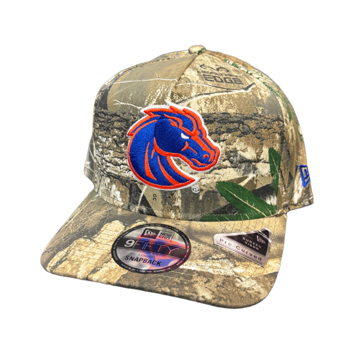 Boise State Broncos New Era 9Fifty Real Tree A-Frame Snapback Hat (Camo)