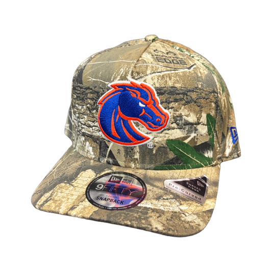 Boise State Broncos New Era 9Fifty Real Tree A-Frame Snapback Hat (Camo)