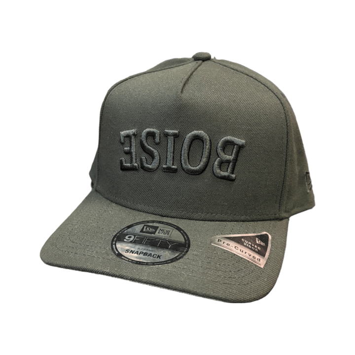Boise State Broncos New Era "Boise"  9Fifty A-Frame Snapback Hat (Black)