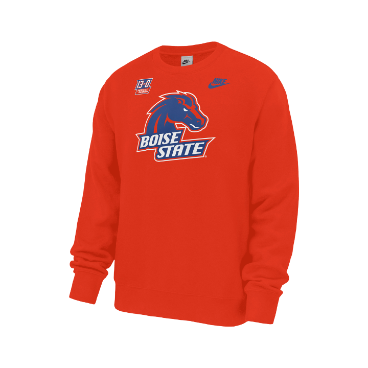 Boise State Broncos Men's Nike Fiesta Bowl 20th Anniversary Crewneck Sweatshirt (Orange)