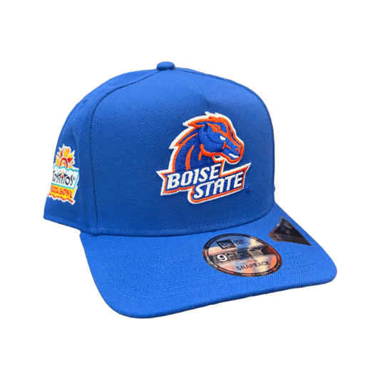 Boise State Broncos New Era Fiesta Bowl 20th Anniversary 9Fifty A-Frame Snapback Hat (Blue)