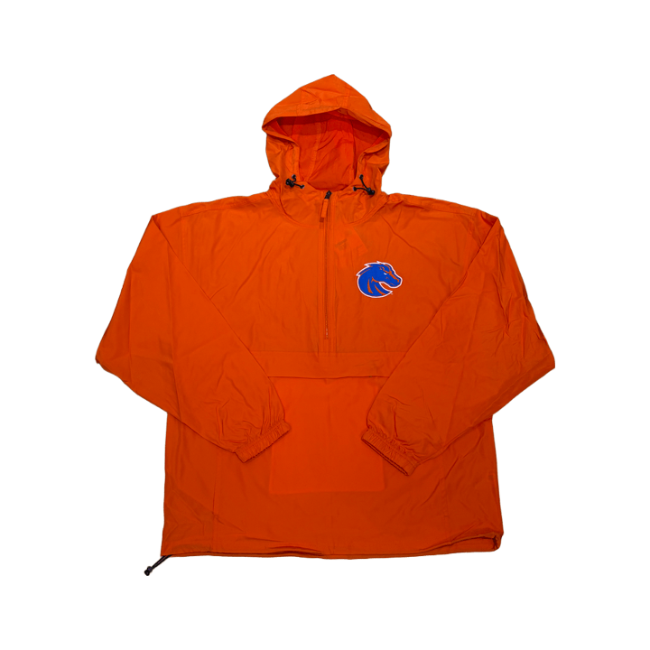 Boise State Broncos Men's Champion 1/2 Zip Windbreaker (Orange)