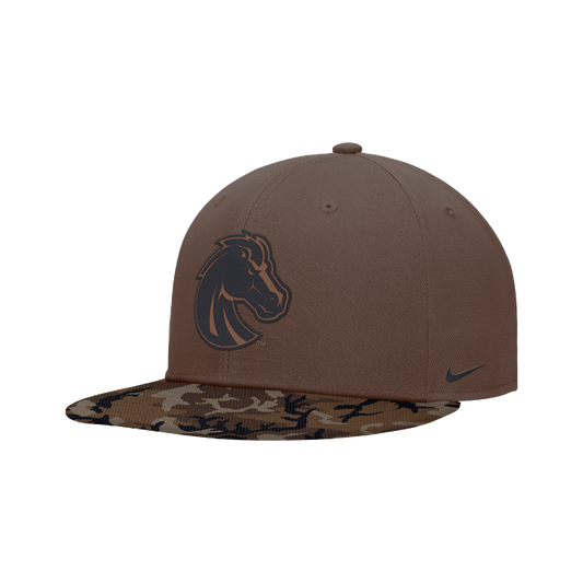 Boise State Broncos Nike 2026 Military Appreciation Pro Snapback Hat (Brown/Camo)