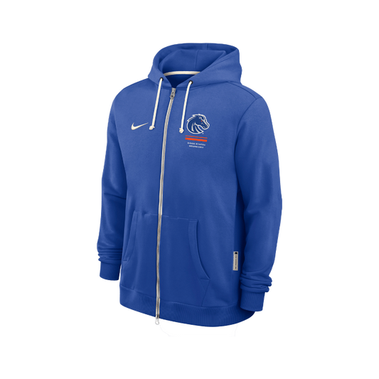 Boise State Broncos Men's Nike On-Field Full Zip Hoodie (Blue)