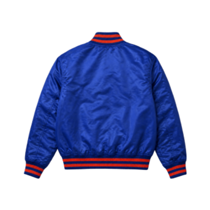 Boise State Broncos Blue & Orange Store Exclusive Satin Bomber Jacket (Blue)
