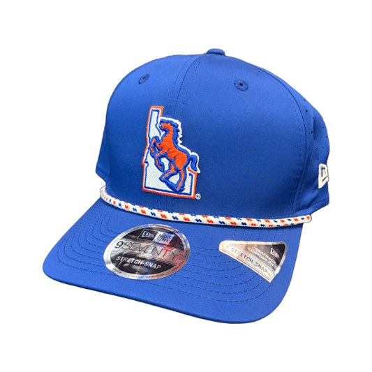 Boise State Broncos New Era Vault Rope 9Seventy Stretch-Snapback Hat (Blue)
