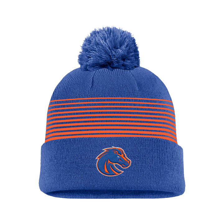 Boise State Broncos Nike On-Field Pom Beanie (Blue)