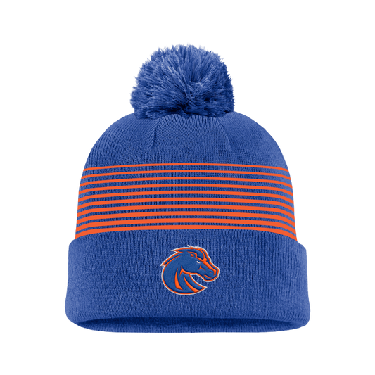 Boise State Broncos Nike On-Field Pom Beanie (Blue)