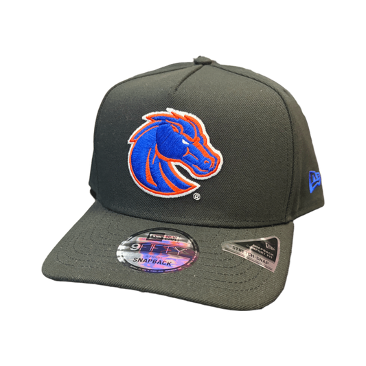 Boise State Broncos New Era 9Fifty A-Frame Snapback Hat (Black)