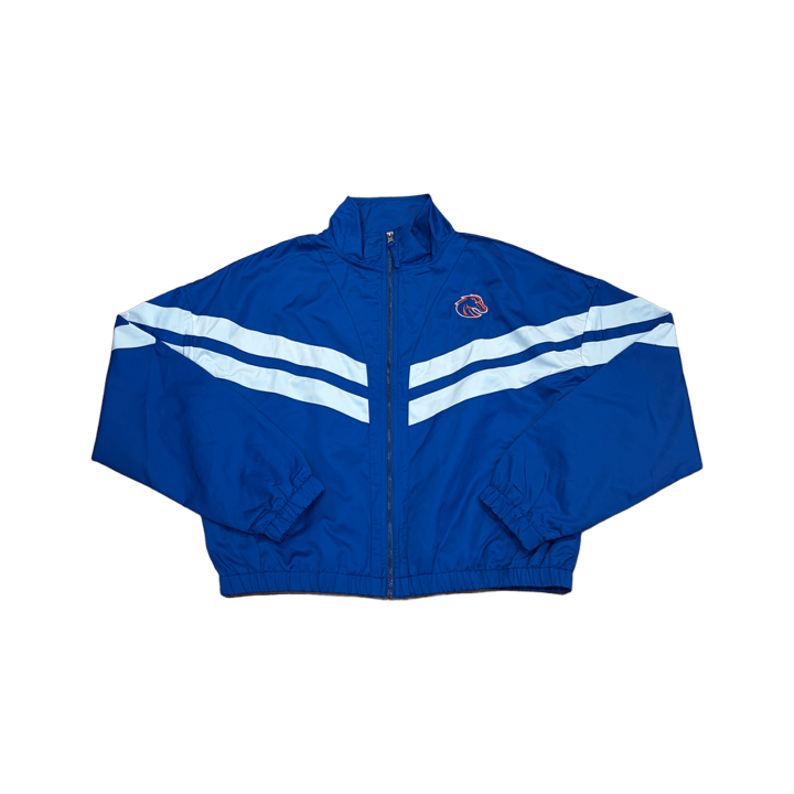 Boise State Broncos Women's Colosseum Cropped Full Zip Jacket (Blue)