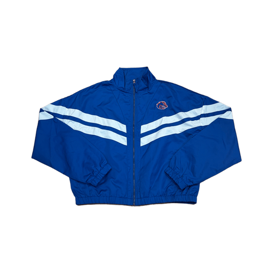 Boise State Broncos Women's Colosseum Cropped Full Zip Jacket (Blue)