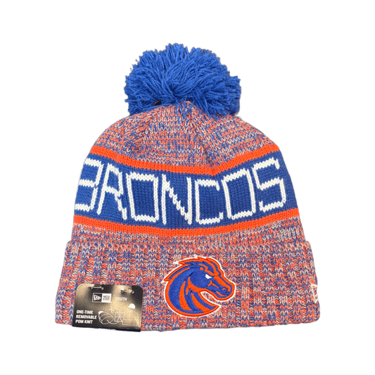Boise State Broncos Youth New Era Pom Beanie
