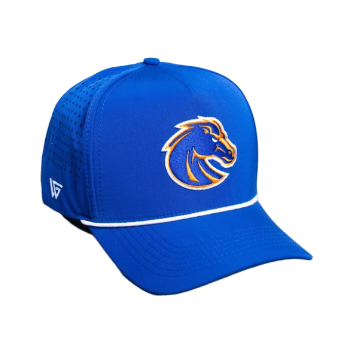 Boise State Broncos Woodn Grail Rope Breathable A-Frame Snapback Hat (Blue)