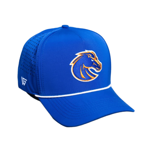 Boise State Broncos Woodn Grail Rope Breathable A-Frame Snapback Hat (Blue)