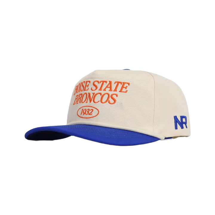Boise State Broncos No Rivals Old School Rope Snapback Hat (Cream/Blue)