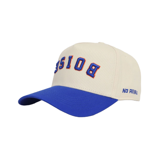 Boise State Broncos No Rivals Upside Down Snapback Hat (Cream/Blue)