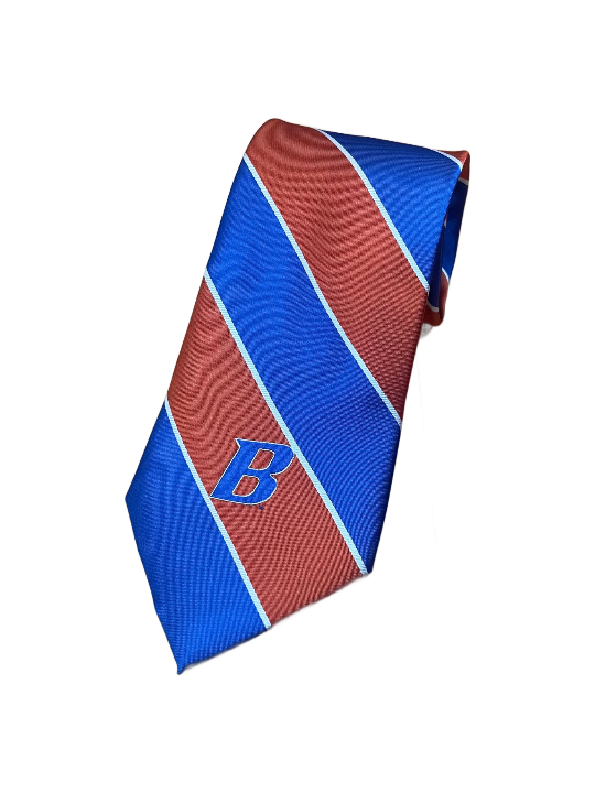 Boise State Broncos Donegal Bay Striped Necktie (Blue/Orange)