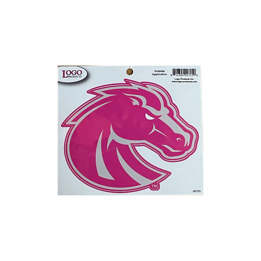 Boise State Broncos Logo Products 4.5x3.5 Bronco Decal (Pink)
