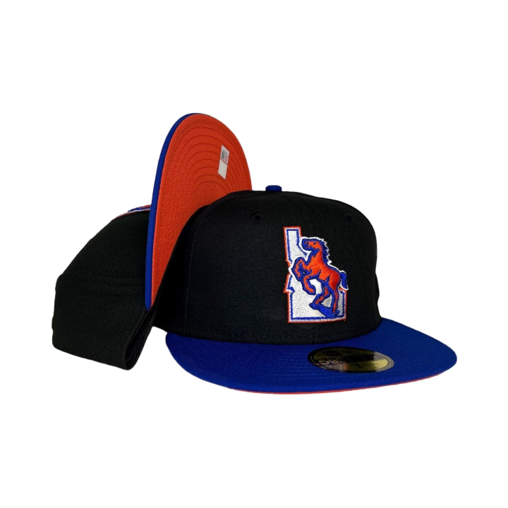 Boise State Broncos New Era Vault Horse 59Fifty Fitted Hat (Black/Blue)