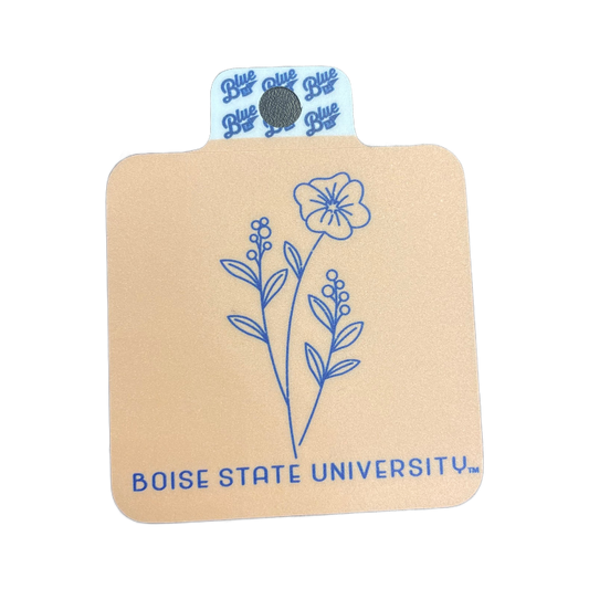 Boise State Broncos Blue84 Floral Sticker (Peach)