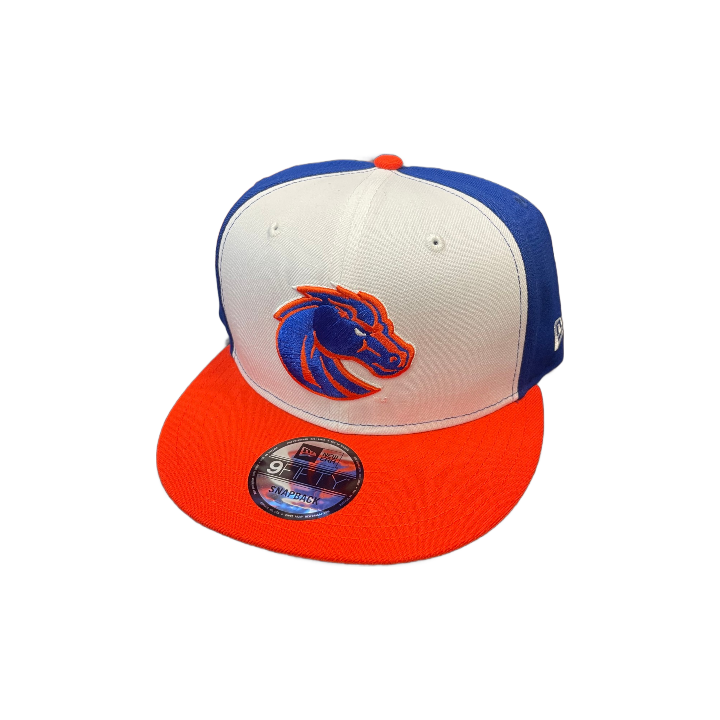 Boise State Broncos New Era Tri-Color 9Fifty Snapback Hat