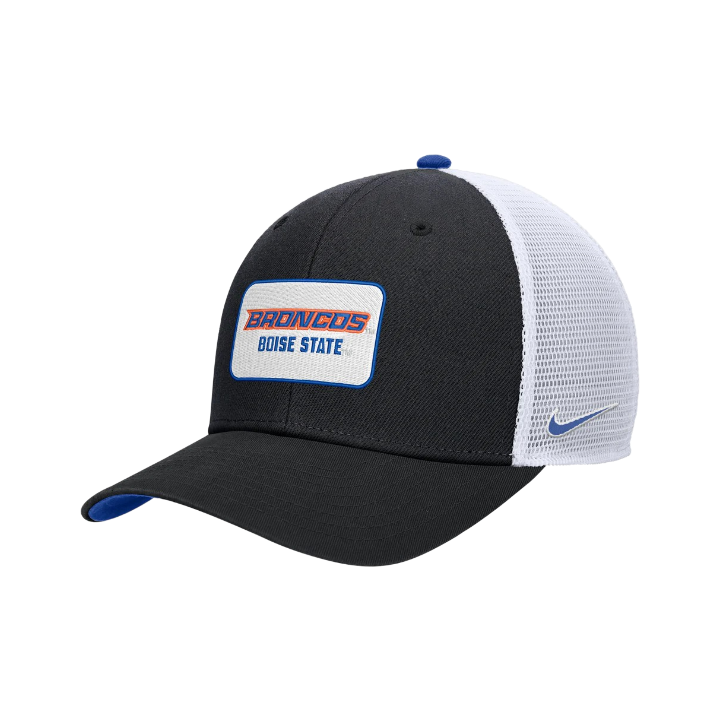 Boise State Broncos Nike Rise Trucker Snapback Hat (Black)