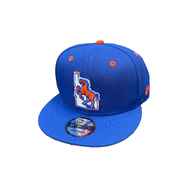 Boise State Broncos New Era Vault Horse 9Fifty Snapback Hat (Blue)