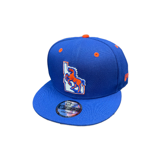 Boise State Broncos New Era Vault Horse 9Fifty Snapback Hat (Blue)