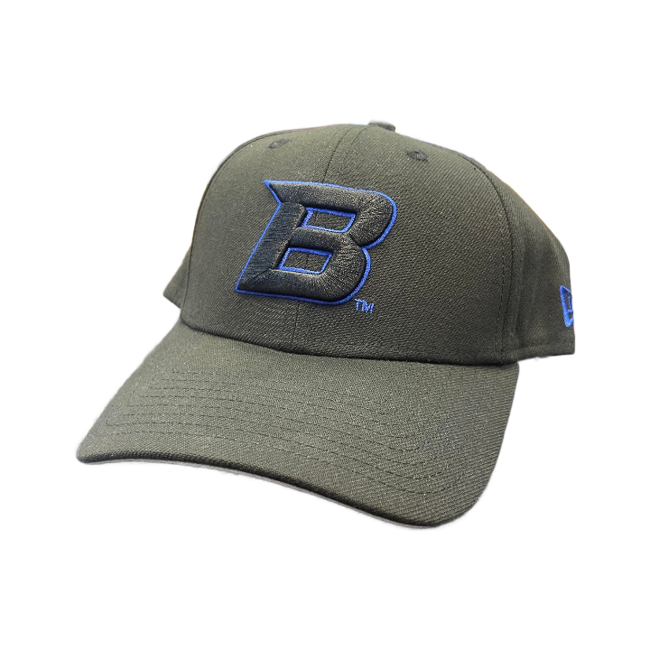 Boise State Broncos New Era "B" 39Thirty Flex Fit Hat (Black)