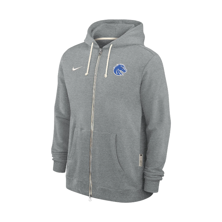 Boise State Broncos Nike Men's On Field Full Zip Hoodie (Grey)