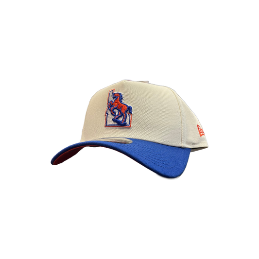 Boise State Broncos New Era Vault Horse 9Fifty A-Frame Snapback Hat (Cream/Blue)