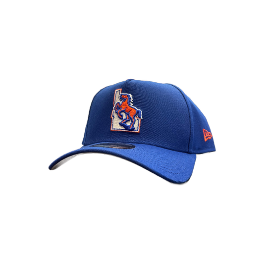 Boise State Broncos New Era Vault Horse 9Forty A-Frame Snapback Hat (Blue)