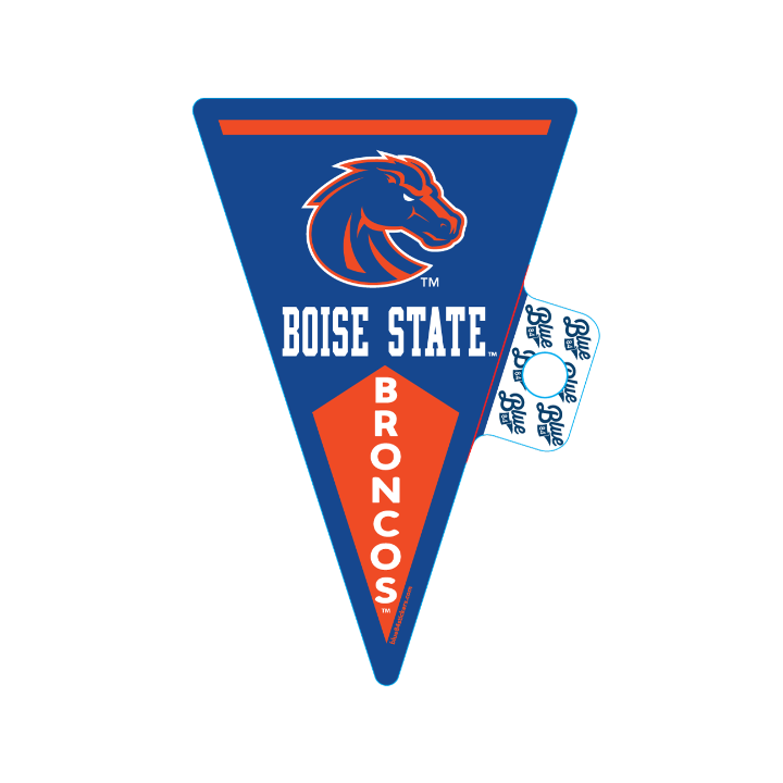 Boise State Broncos Blue84 Vertical Pennant Sticker (Blue)