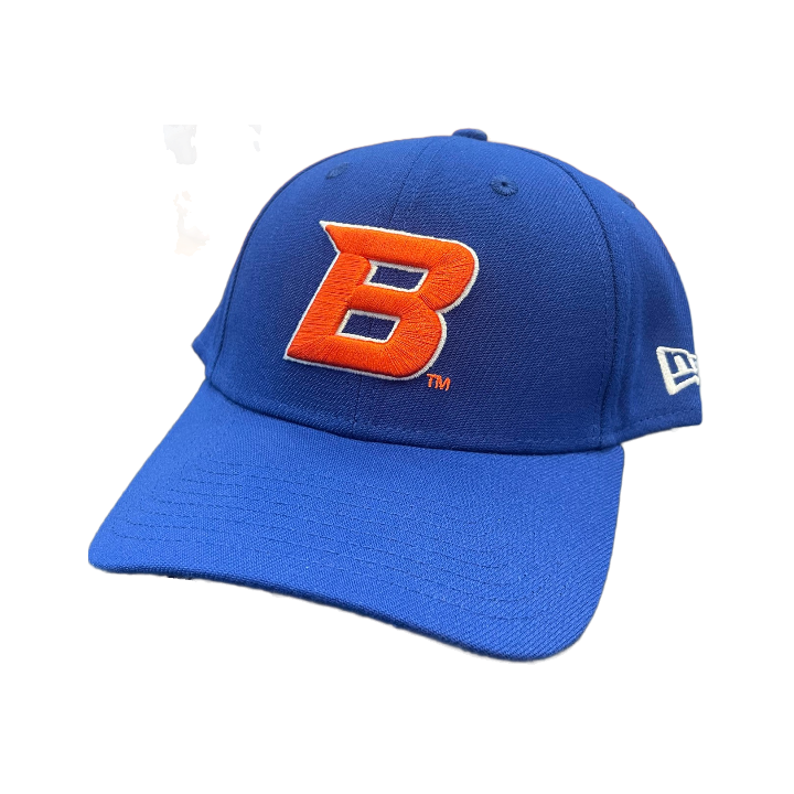 Boise State Broncos New Era "B" 39Thirty Flex Fit Hat (Blue)