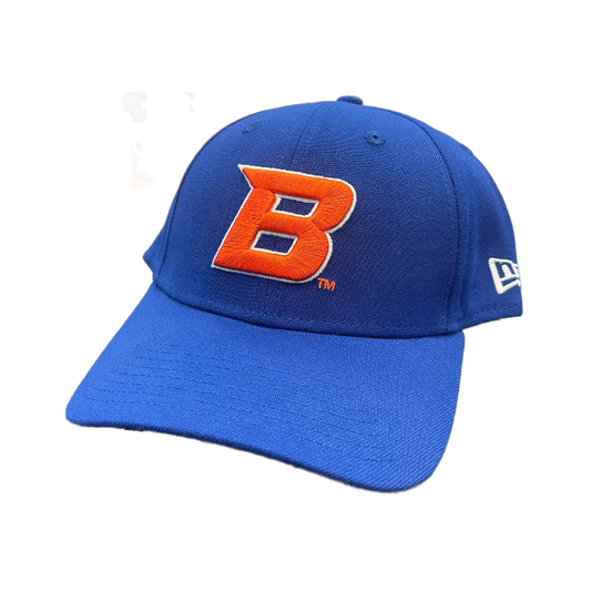 Boise State Broncos New Era "B" 39Thirty Flex Fit Hat (Blue)