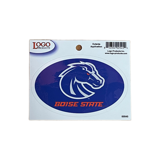 Boise State Broncos Logo Products 5x3 Bronco Decal (Blue)