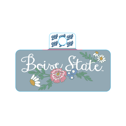 Boise State Broncos Blue84 Floral Sticker (Light Blue/Grey)