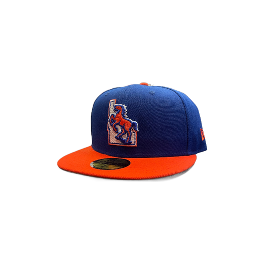 Boise State Broncos New Era Vault Horse 59Fifty Fitted Hat (Blue/Orange)