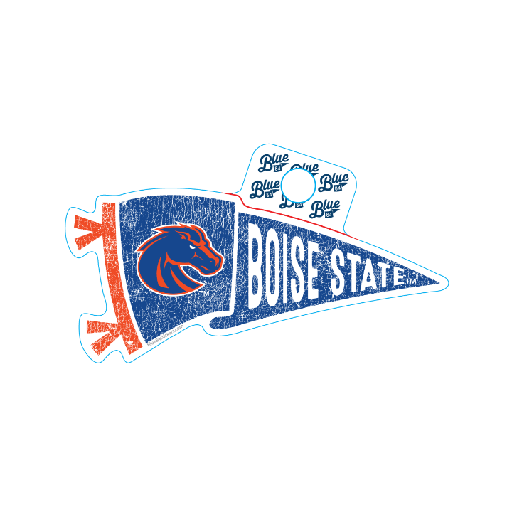 Boise State Broncos Blue84 Pennant Sticker (Blue)