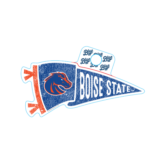 Boise State Broncos Blue84 Pennant Sticker (Blue)