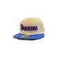 Boise State Broncos New Era Cursive Script 59Fifty Fitted Hat (Cream/Blue)