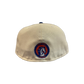 Boise State Broncos New Era Cursive Script 59Fifty Fitted Hat (Cream/Blue)