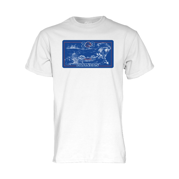 Boise State Broncos Blue84 Men's 208 T-Shirt (White)