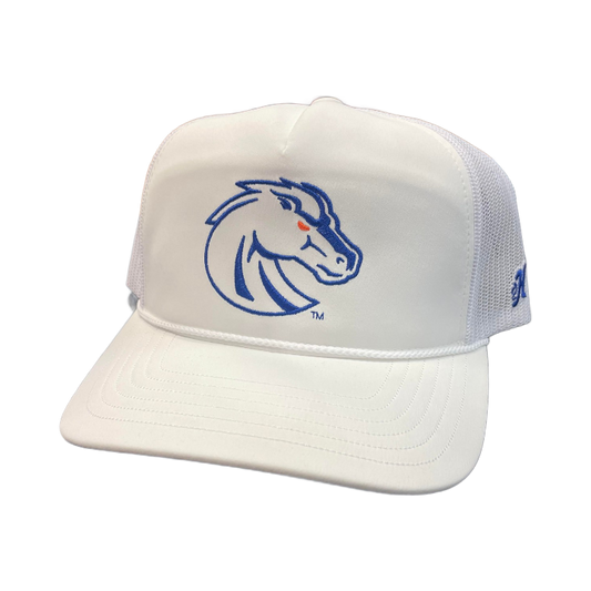 Boise State Broncos Hooey Trucker Snapback Hat (White)