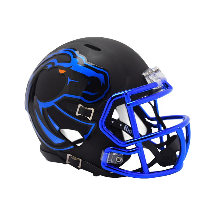 Boise State Broncos Riddell Chrome Mini Replica Helmet (Black)