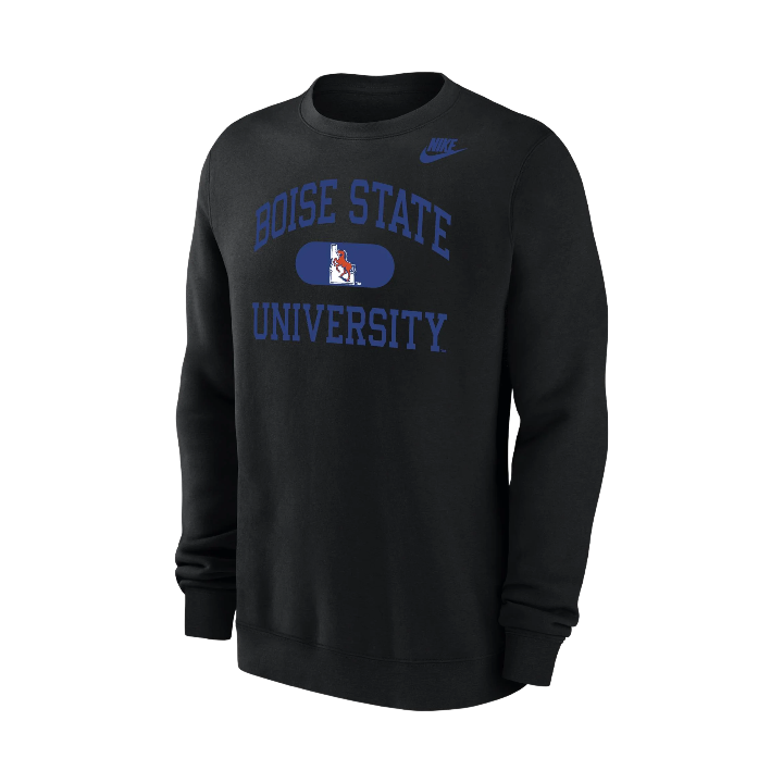 Boise State Broncos Nike Men's Vault Crewneck Sweatshirt (Black)