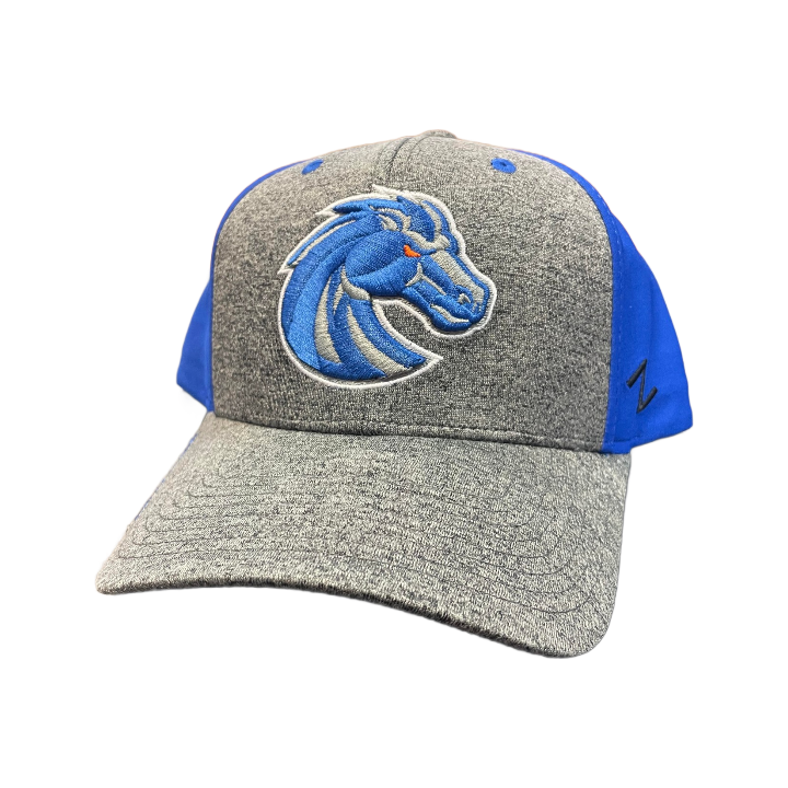 Boise State Broncos Zephyr Flex Fit Hat (Grey/Blue)