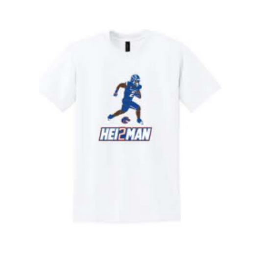 Boise State Broncos Select Men's Ashton Jeanty Hei2man T-Shirt (White)