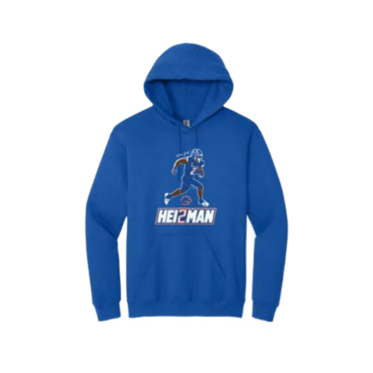 Boise State Broncos Select Men's Ashton Jeanty Hei2man Hoodie (Blue)